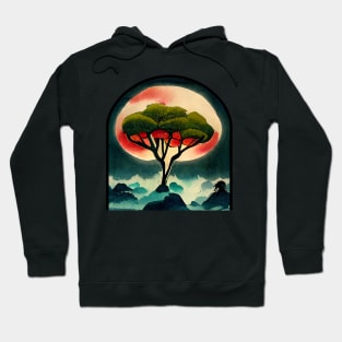 Bonzai and Moon Alien Hoodie